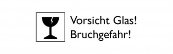 Glasquader zum Aufhängen - Das Leben ist schön