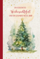 Weihnachtskarte - Ein gesegnetes Weihnachtsfest und ein gesundes neues Jahr