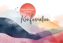 Glückwunschkarte - Glück und Segen zu deiner Konfirmation