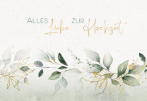 Glückwunschkarte - Alles Liebe zur Hochzeit