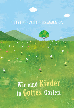 Glückwunschkarte - Alles Liebe zur Erstkommunion