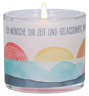 Glaswindlicht zum Geburtstag - Ich wünsche dir...