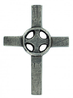 Irisches Neusilberkreuz