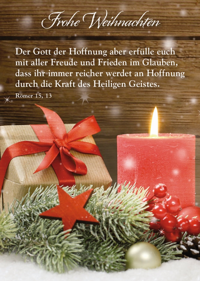 Postkarte Frohe Weihnachten