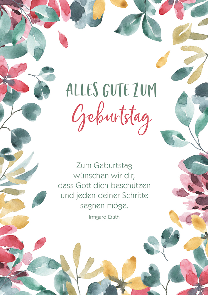 Postkarte Alles Gute zum Geburtstag